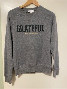 NWOT Spiritual Gangster Gray "GRATEFUL". Size Small